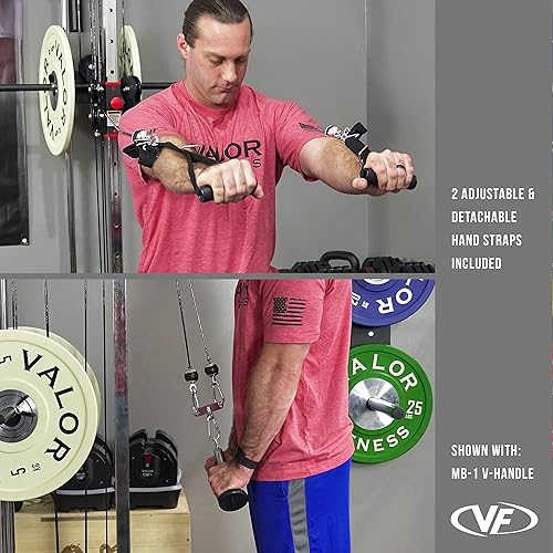 Valor Fitness Wall-Mounted Cable Machine – Dual Pulley System, 16