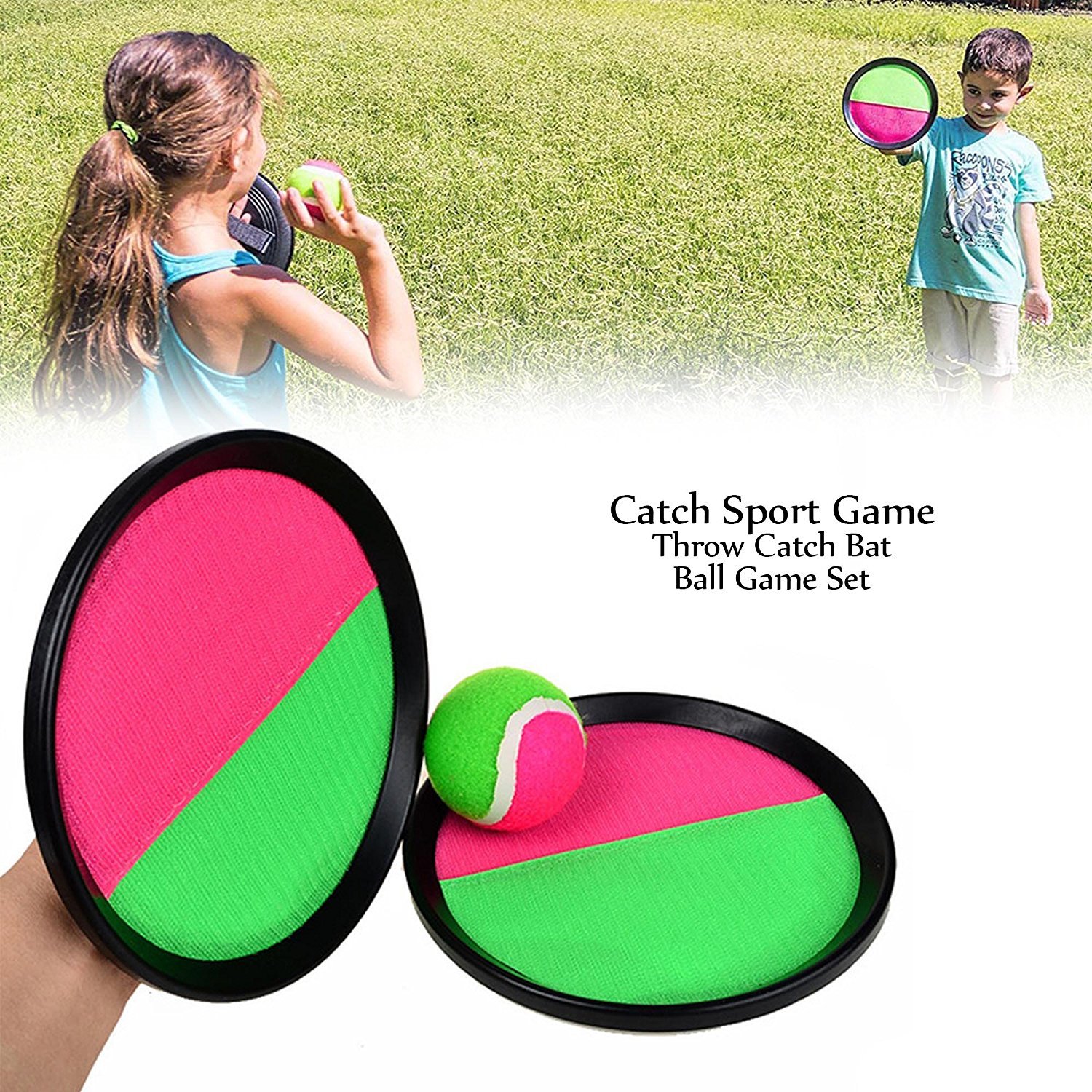 Finlon Throw and Catch Ball Toss and Catch and Toss Game Set for Outdoor Beach Garden Pool Toy