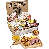 Dan the Sausageman Signature Gifts (Sounder) Gourmet Food Gift Baskets: The Ideal Meat and Cheese Gift Set for Thank You, Holiday, Mothers Day, or Congratulations | Natural Summer Sausage Beef Snack Box Variety Pack