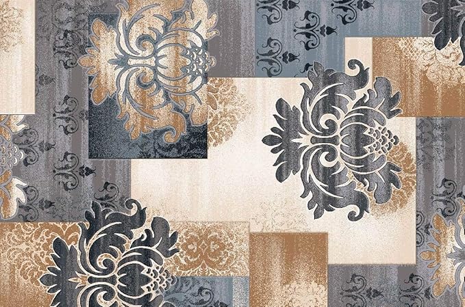 BuyElegant® Anti-Rutsch-Teppiche/Teppiche aus 100% Polyester und Latex, Umweltfreundliche Rückseite, waschbar, Polyester, Gre