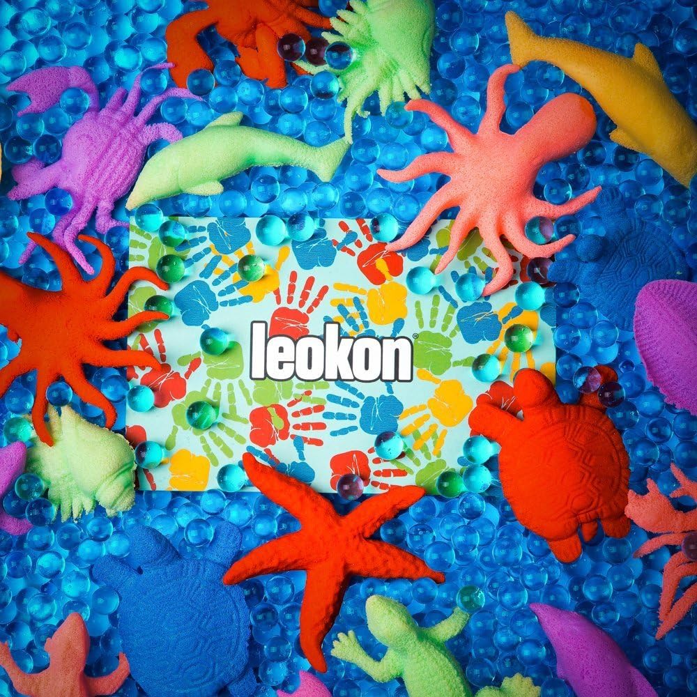 LEOKON Water Beads Ocean Explorers Tactile Sensory Kit Water Growing - Sea Animal Creatures Included