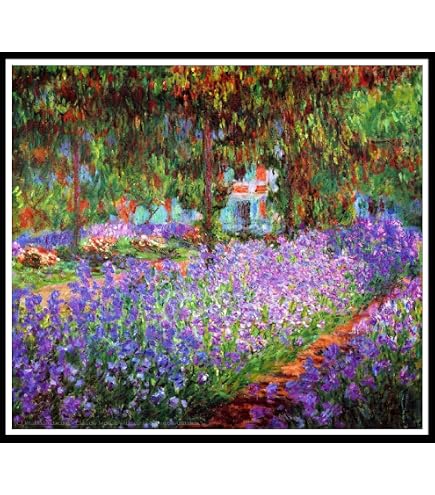 YSCOLOR Diamond Painting 5D Full Drill – Claude Monet Donna In Giardino – Kit Fai Da Te 30x40cm - 6
