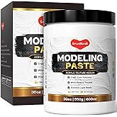 Smallbudi Modeling Paste 600 ml / 30 oz for Acrylic Painting | High Density Acrylic Medium for Texture and Thickness, Structural Molding Texture Paste for Canvas Paint, Art Projects,3D Art
