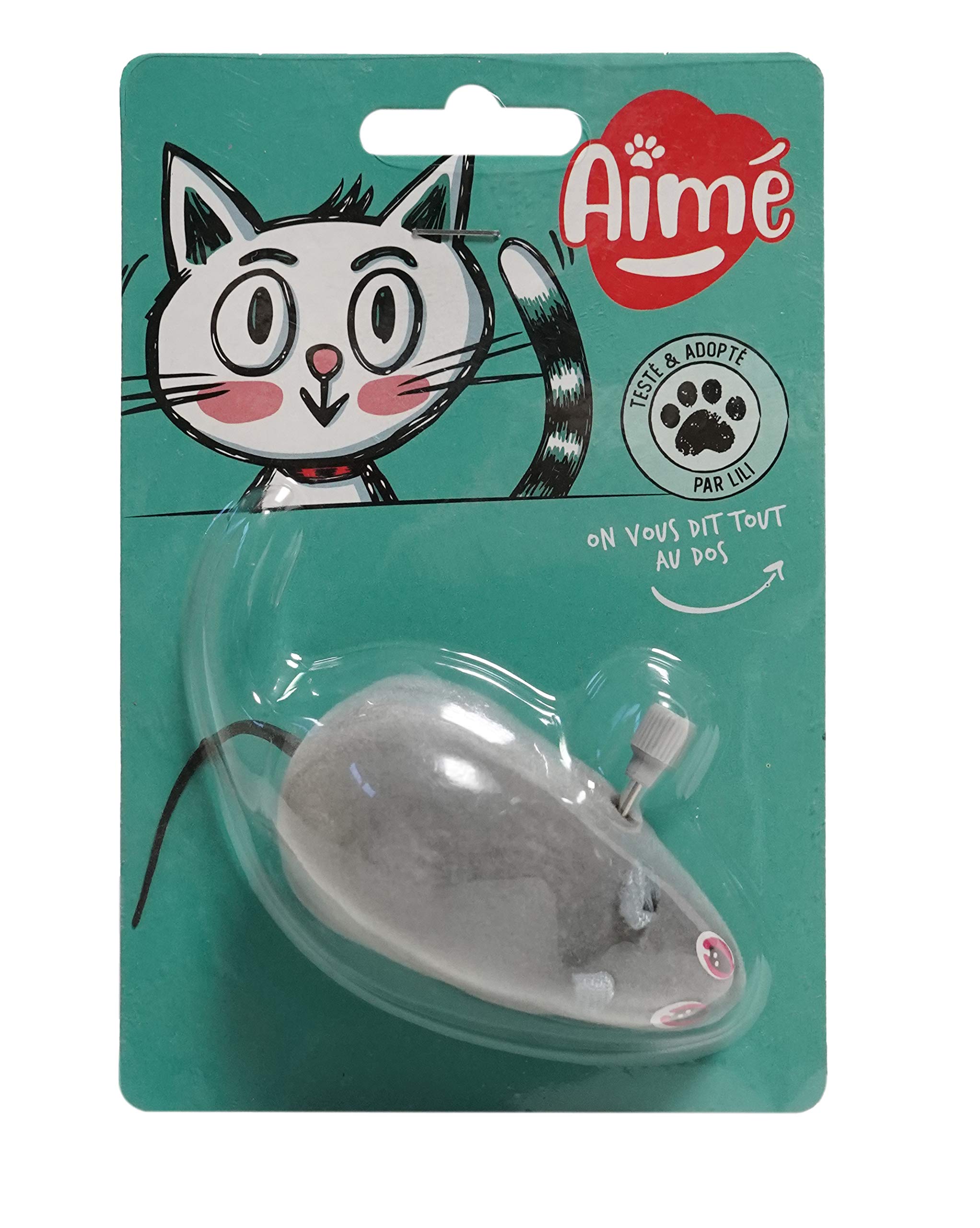 Aime Mechanical Mouse Toy for Cats (Random color)