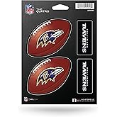 Rico Industries NFL Football Baltimore Ravens The Quatro Decal Set - 4 Piece Decal Set