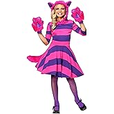 Fun Costumes Cheshire Cat Costume for Girls - Large - Pink