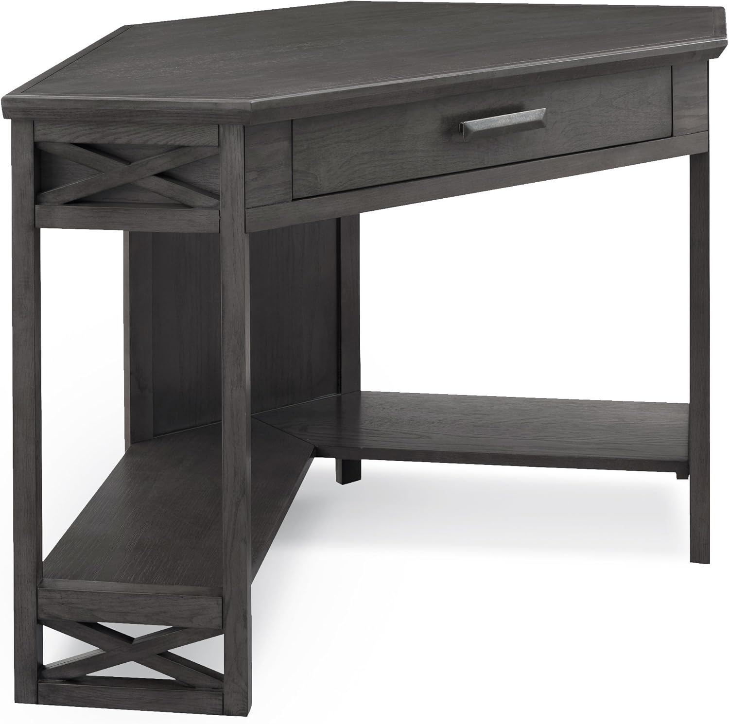 Amazon.com: Leick Furniture Oak Corner Computer/Writing Desk, Smoke