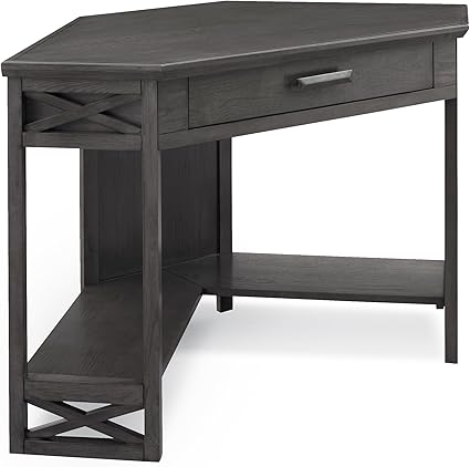 Amazon Com Leick Furniture Oak Corner Computer Writing Desk
