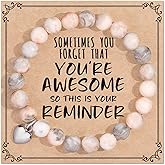 jewelrycard Sometimes You Forget Your Awesome Bracelets for Women, Birthday Christmas Gifts for Women Stocking Stuffers for Teen Girl Gifts Trendy Stuff, Inspirational Jewelry for Women Girls
