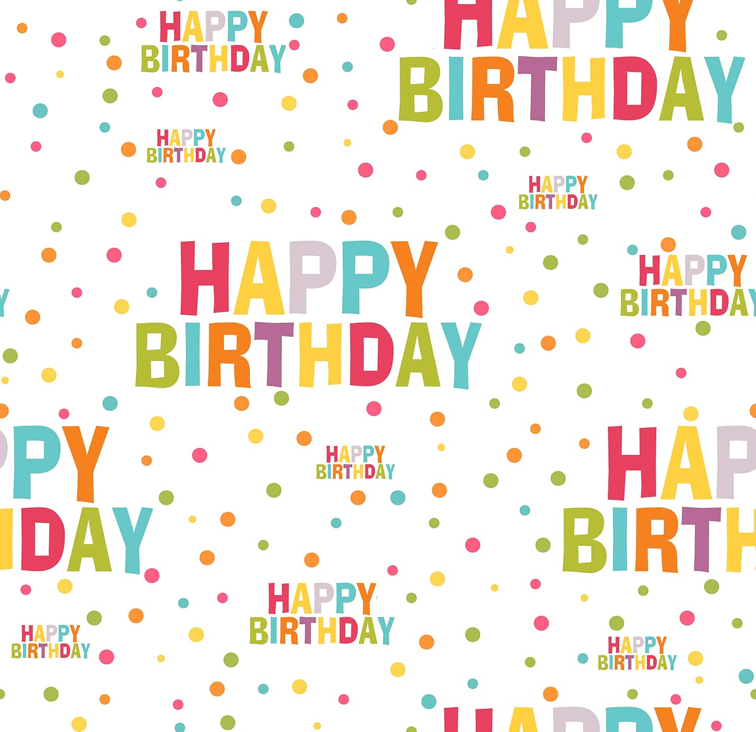 Birthday Wrapping Paper 6 Sheets 2 of each designs 10 Gift cards Gift wrap Paper for Presents Kids boys girls Female male 50cmx70cm 80gms thickness (Happy Birthday) - Image 3