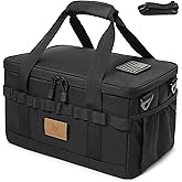 Lemubeane Tactical Camping Storage Bag 18L Tactical Utility Tote Bag Camping Cookware Organizer Trunk Organizer (Black)