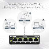 NETGEAR GS305E 5 Port Gigabit Managed Switch Desktop or Wall Mount view 3