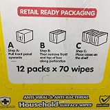 Greenshield Antibac Household Surface Wipes Box 70 Wipes Each Pack Of 12 view 4