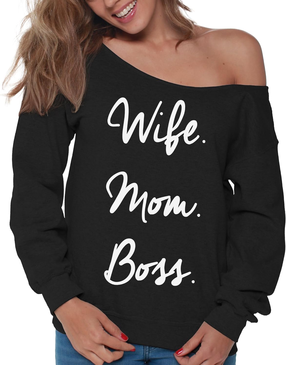 wife mom boss hoodie dress