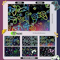 Kosiz 12 Pcs 9x12 Boy Video Game 2 Pocket