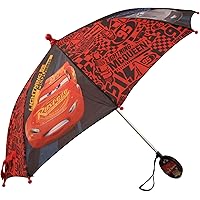 Disney Kids Umbrella, Lightning or Mickey Mouse Toddler and Little Boy Rain Wear for Ages 3-6