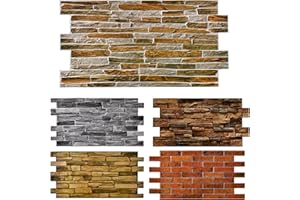 Finecraft Decor 10pcs (53sqft) 3D PVC Wall Panels for Interior Decor: Perfect for Kitchen Backsplash Bathrooms, Living Rooms, Offices