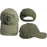 Trade Winds 101st Airborne Veteran Screaming Eagles Olive OD Cotton Adjustable Embroidered Cap Hat