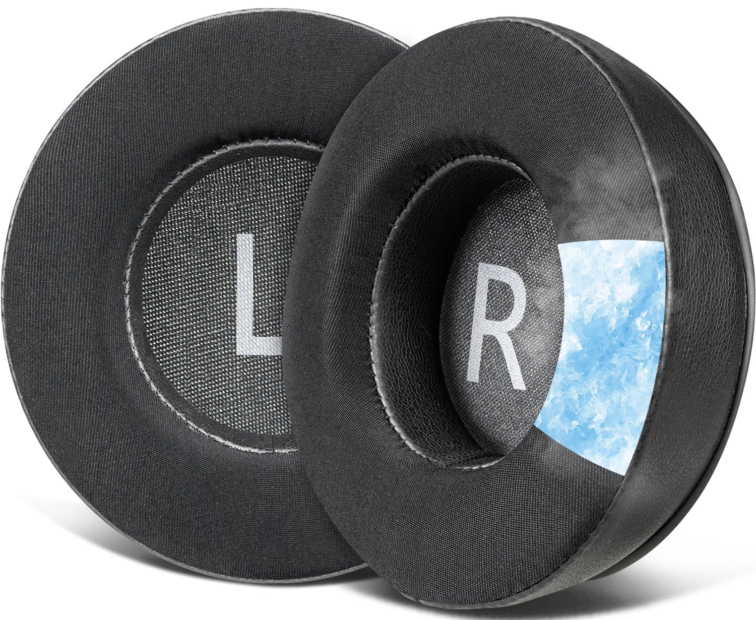 SOULWIT 90mm Cooling Gel Earpads Replacement for AKG Pro Audio K845 K845BT K545 K540 K275 K267 K245 K182 K167 Headphones, Ear Pads Cushions with Noise Isolation Foam - Black