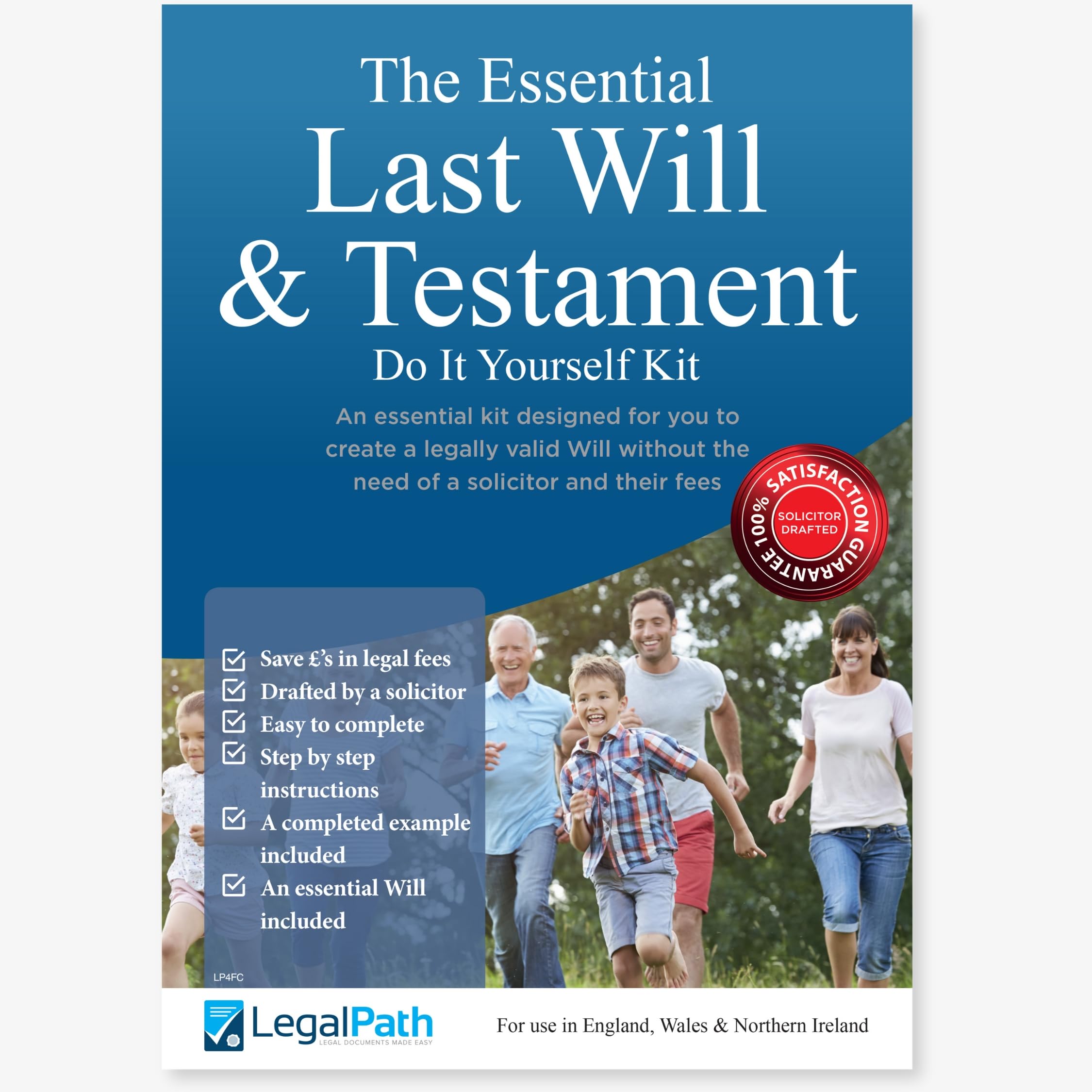 The Essential Last Will and Testament (Do It Yourself Will Kit UK) 2025-26 Edition - Really Simple to Complete & Includes Comprehensive Guide by LegalPath®