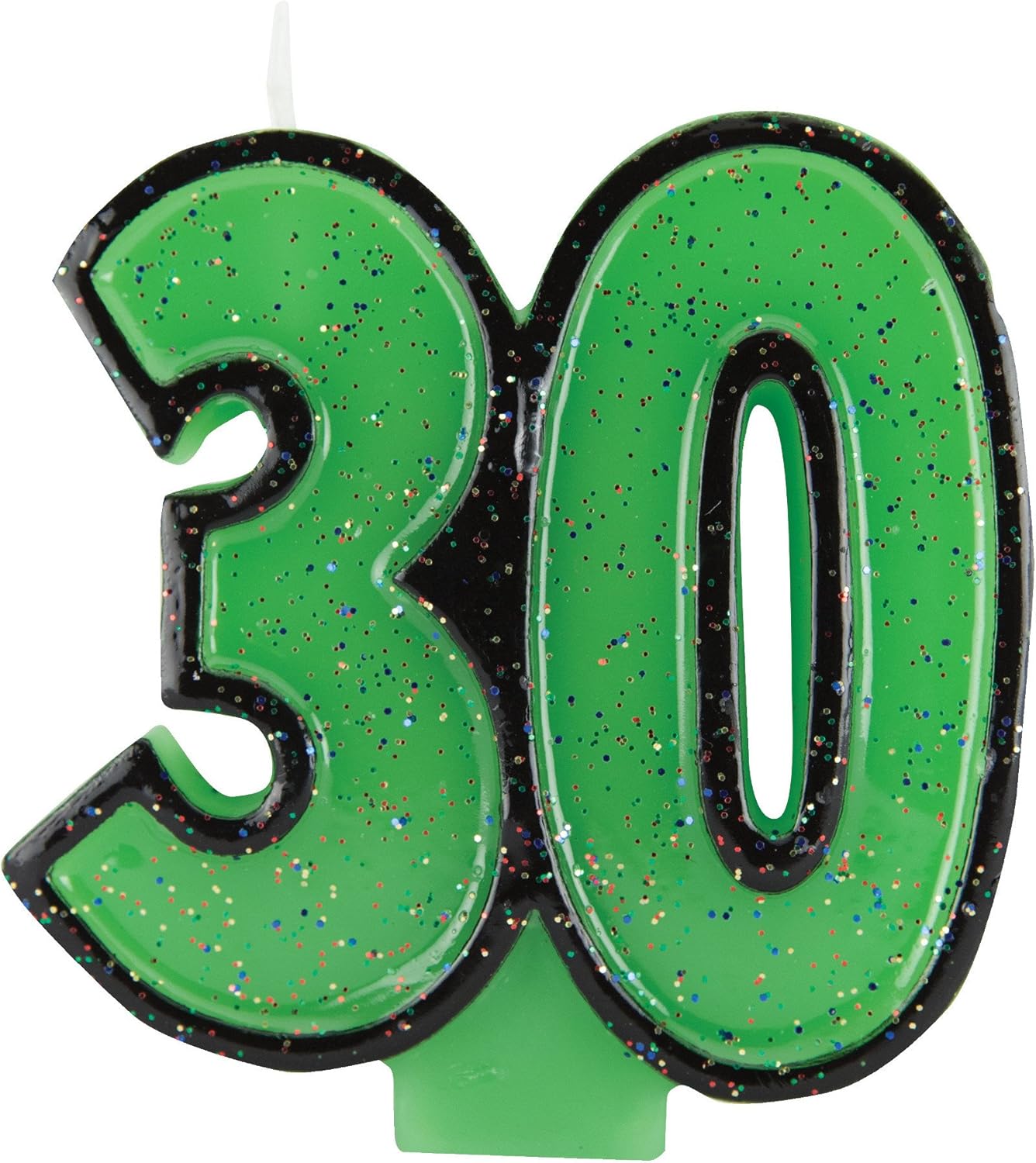 Creative Converting Glitter Numeral Candle, 3.5