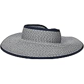 San Diego Hat Co. Womens Ultrabraid Visor with Ribbon Binding, and Sweatband