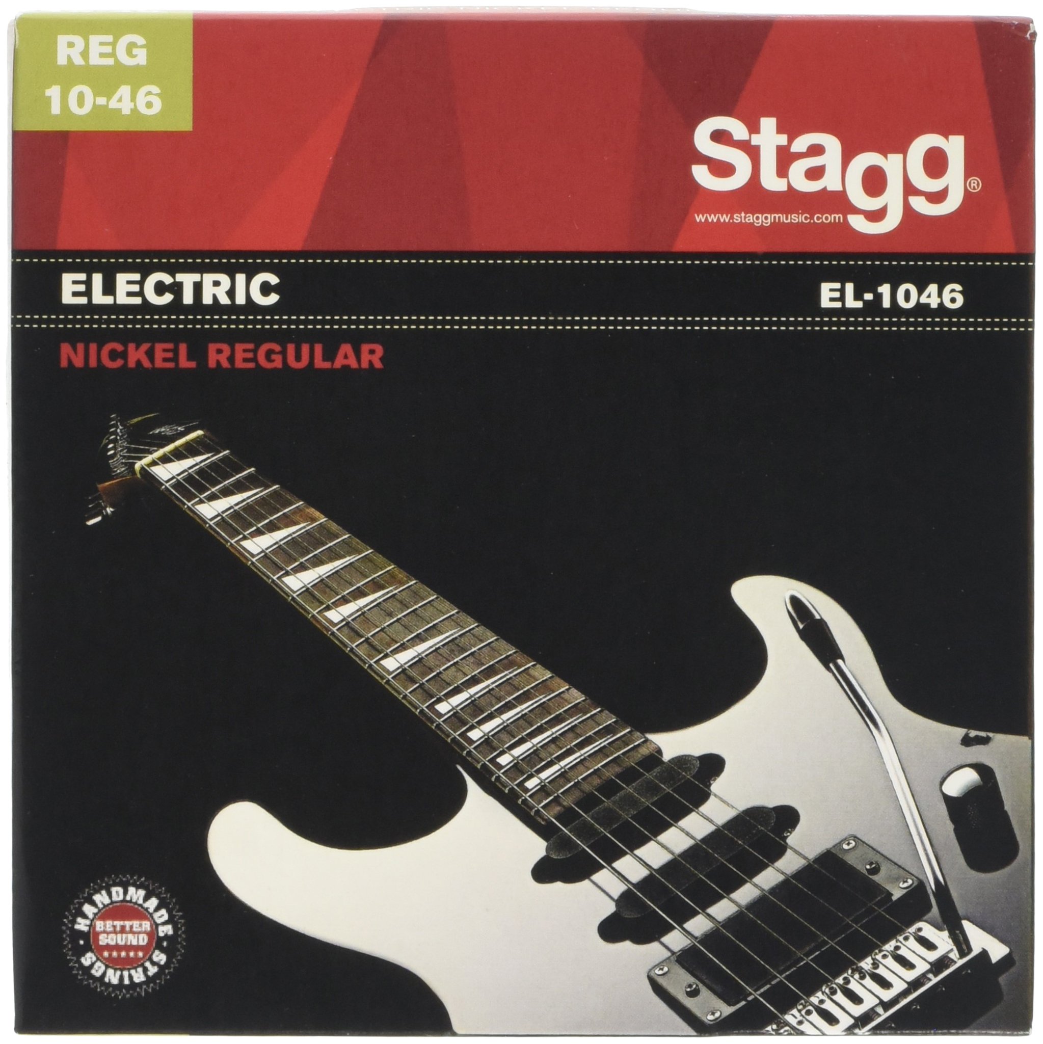 Stagg EL-1046 Regular Nickel Electric Guitar String Set - Grey