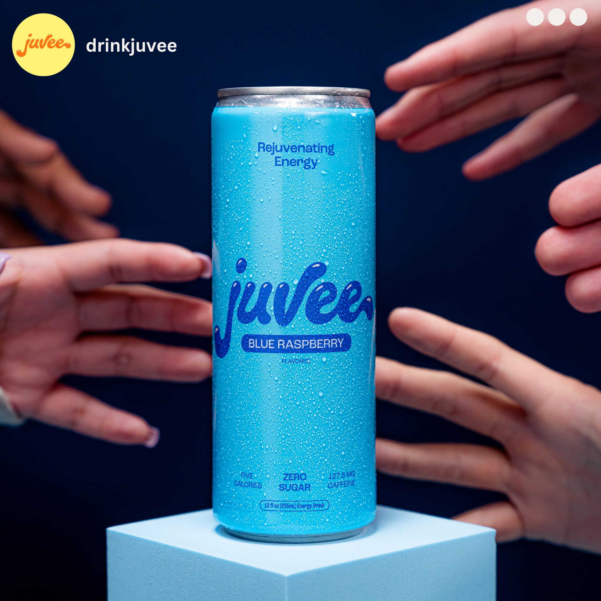 Juvee Rejuvenating Energy Drink Variety Pack – 12 oz Cans, Pack of 12 – Sugar Free, 128 mg Natural Caffeine per Can, Zero Sugar, Low Calorie, Clean Energy & Mental Focus Booster