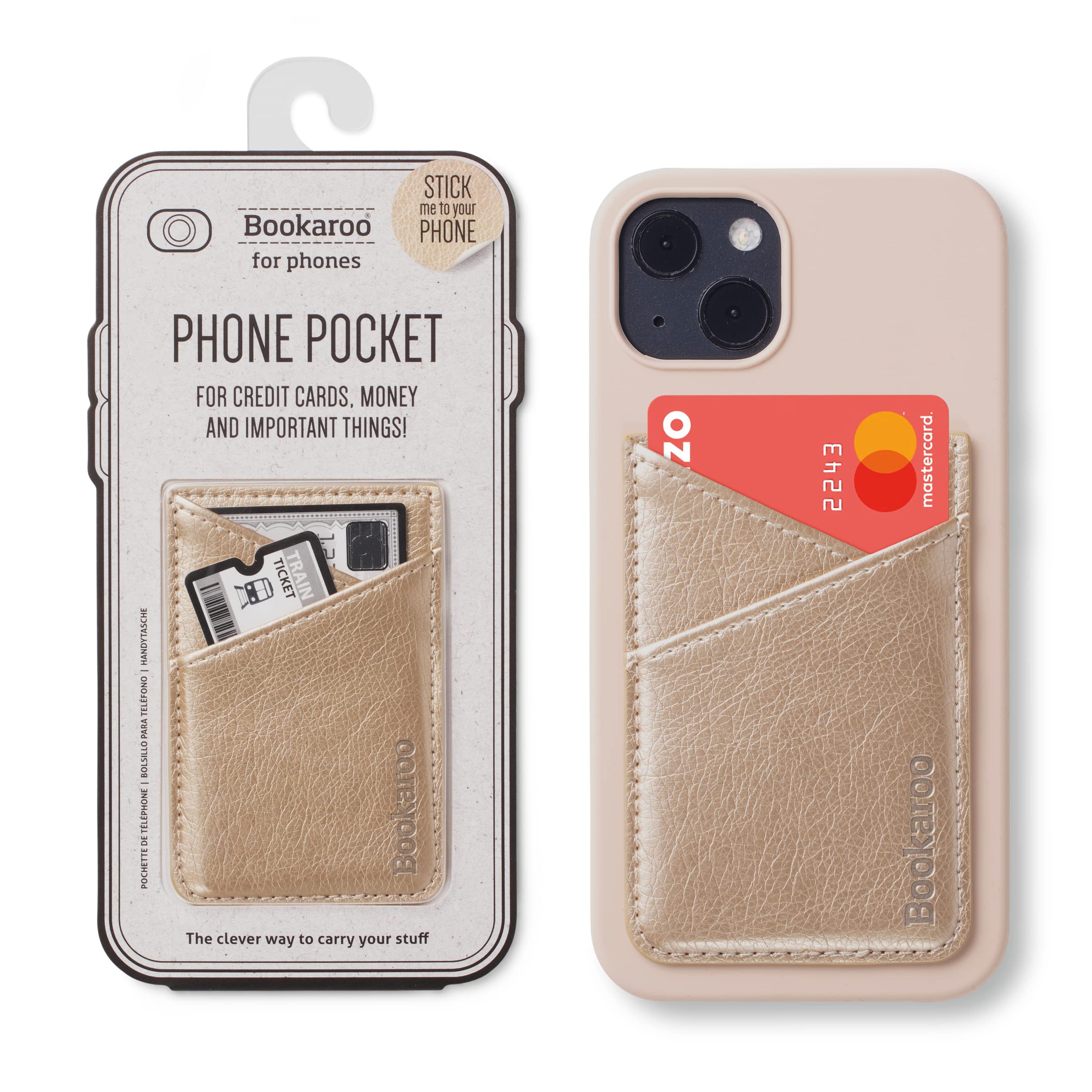 IF Bookaroo Phone Pocket - Gold