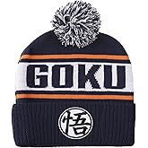 Dragon Ball Z Goku Kanji Blue Cuff Beanie