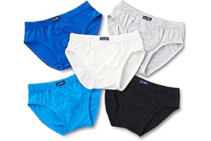Simply Life Boys’ Underwear Breathable Bamboo Viscose/Spandex Briefs Soft and Comfy (5pc Pack)
