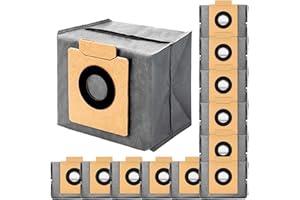 ATXKXE 12 pack X10 dust Bags for eufy X10 Pro Omni Robot Vacuum and X8 Pro with Self-Empty Station, 4-Layer Replcement Bags