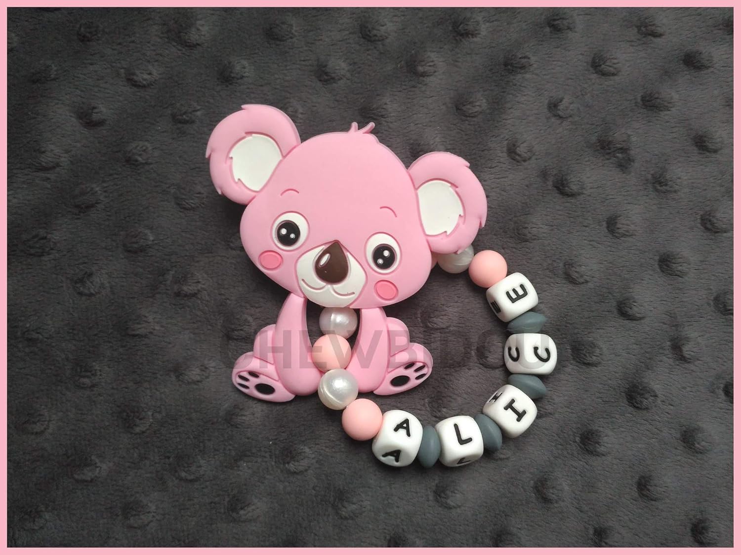 Hochet De Dentition Personnalise 100 Silicone Jouet De Dentition Koala Bebe Et Puericulture Produits Handmade Lawawarenesssociety In Hochet De Dentition Personnalise 100 Silicone Jouet De Dentition Koala Bebe Et Puericulture Produits Handmade Lawawarenesssociety In
