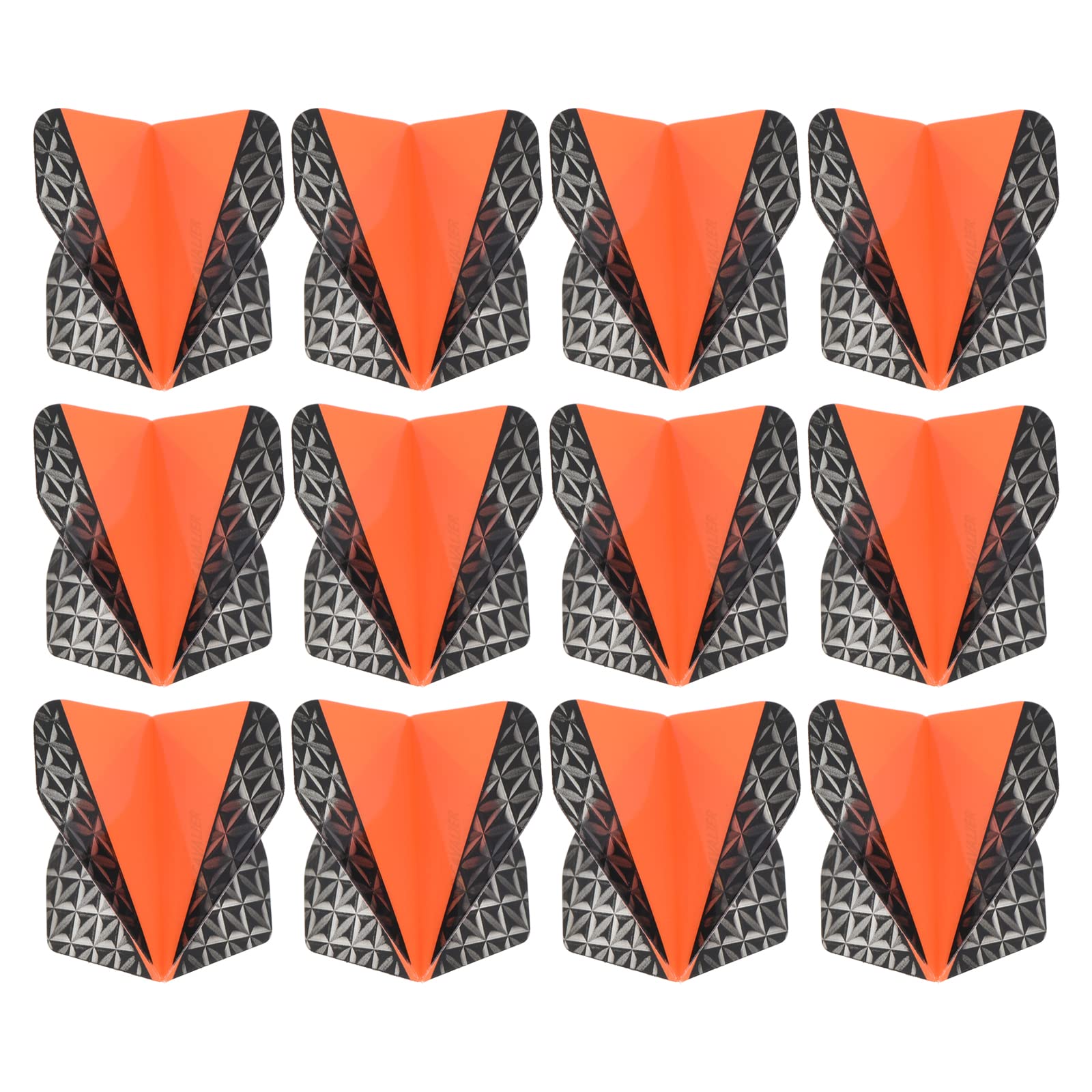 PATIKIL Dart Flights, 12 Pack PET Standard Darts Accessories Replacement Parts for Soft & Steel Tip, Black, Gray, Orange