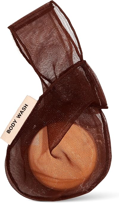 Kitsch Soap Saver Bag Recycled Mesh Pouch for Bar Soap - Chocolate
