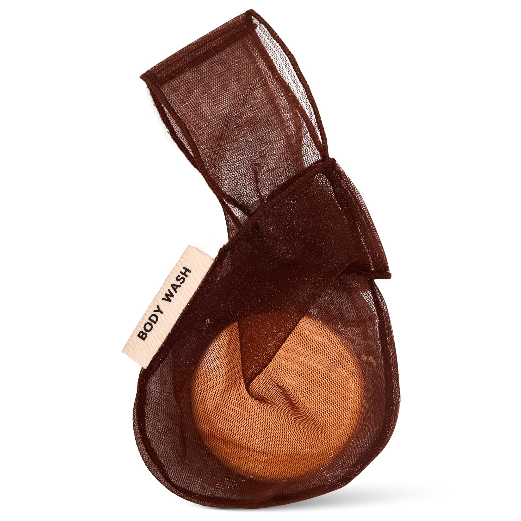 Kitsch Soap Saver Bag - Recycled Mesh Beauty Pouch for Body Wash, Conditioner & Shampoo Bars, Holder to Preserve Soap, Eco-Friendly, Patented - Chocolate