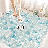 Mofonky Shower Mat Non Slip: 31 x 31 Inch Shower Mats for Inside - Extra Large Square Anti Slip Shower Matt for Elderly