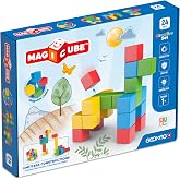 Geomag Magicube Magnetic Blocks for Toddlers Ages 1&ndash;5 | Swiss-Made STEM Building Toy Sets | Multiple (MAGICUBE_24PCS_Montessori)