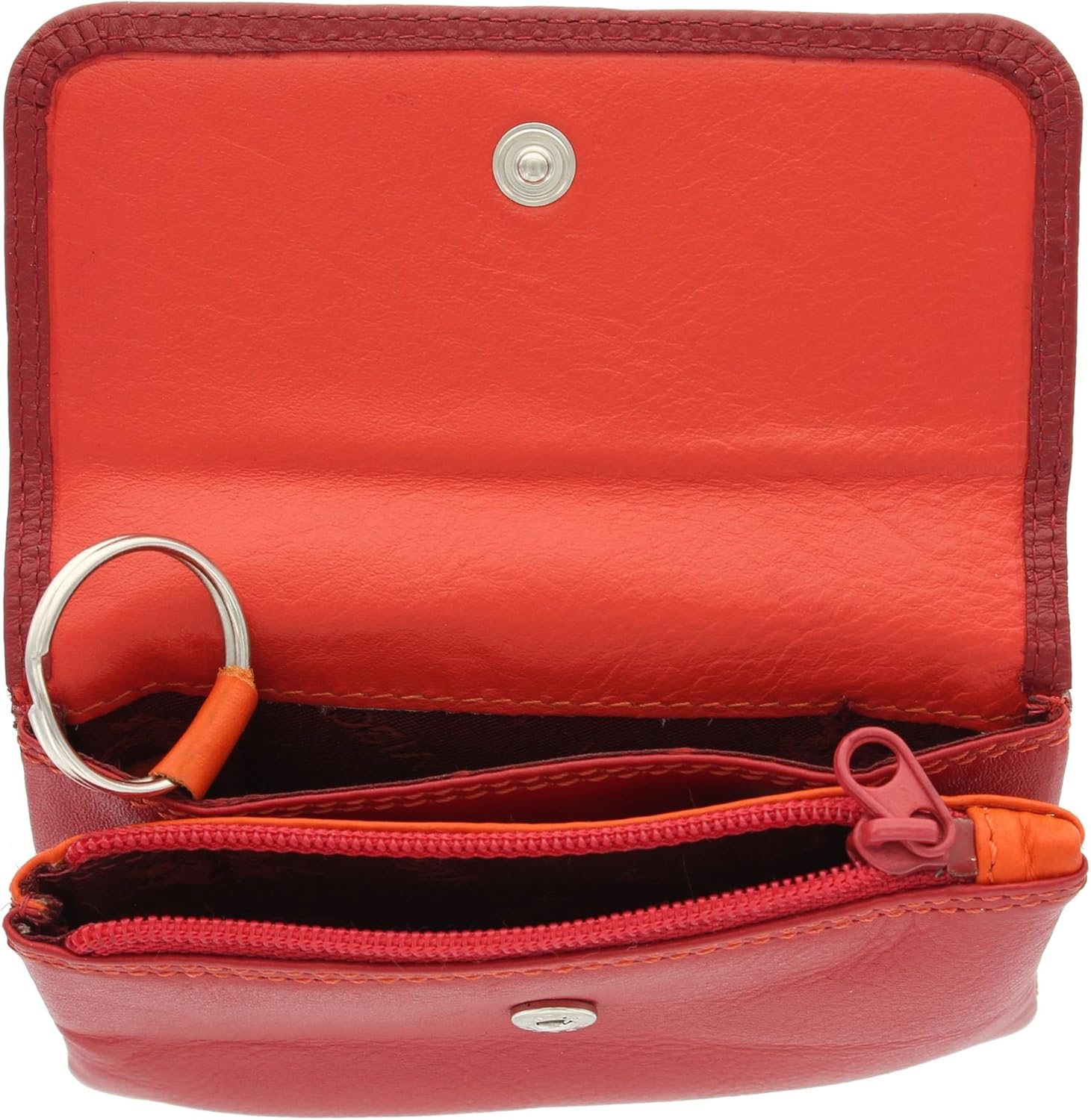 Visconti Leather Rainbow Collection Tahiti Purse RB99 Red Multi - Image 4