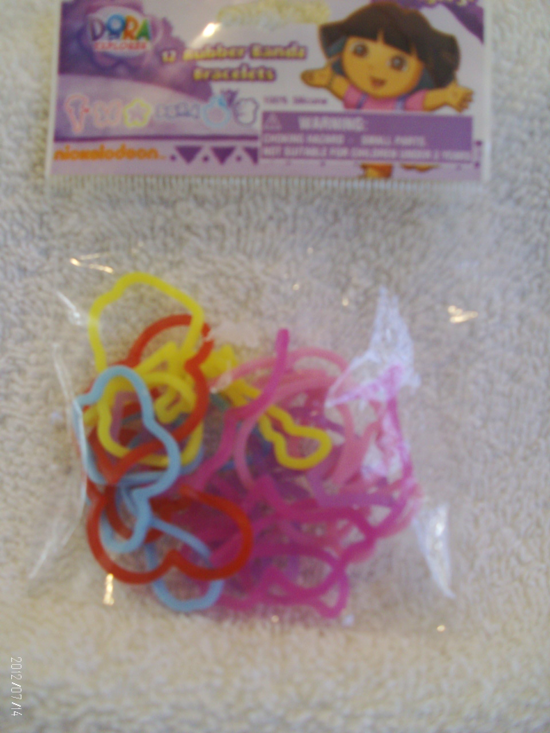 Dora the Explorer 12 Rubber Bandz Bracelets By H.E.R. Accessories