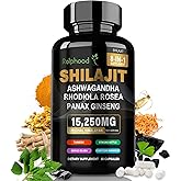 Shilajit Capsules,Shilajit for Men & Women with 85+ Trace Minerals,8-in-1 Pure Himalayan Shilajit Supplements for Energy & Endurance Support, Stress Less(60 Capsules)