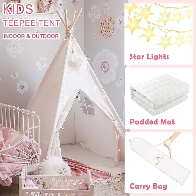 kids teepee with lights