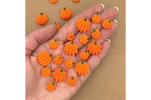 18 Icing Pumpkins by Simply Sucré | Royal Icing Pumpkin Decorations | Fall & Halloween Cupcake Toppers | Edible Autumn & Thanksgiving Decorations (18 Pumpkins)