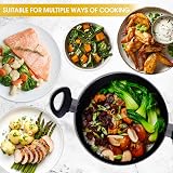 Homatz 4.5L Stock Pot 24cm Non-Stick Induction Base with Glass Lid view 7