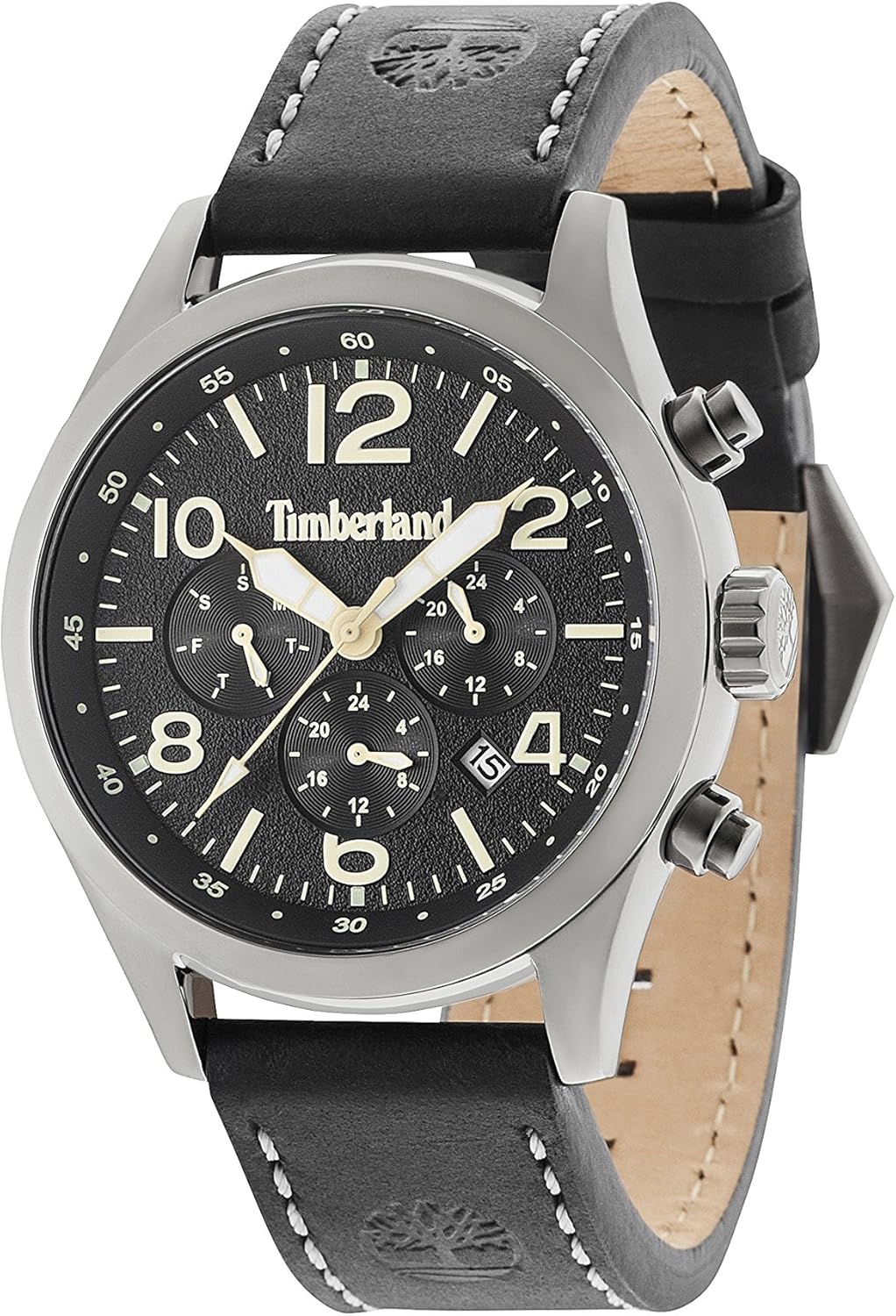 Timberland Mens Multi dial Quartz Watch with Leather Strap 15249JSU/02