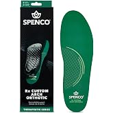 Spenco Rx Arch Support - Lightweight, Orthotic Shoe Inserts with 4-Way Stretch Fabric &amp; SpenCore Layer for Shock Absorption, Odor Control &amp; All-Day Comfort &amp; Stability - Fits Most Shoes