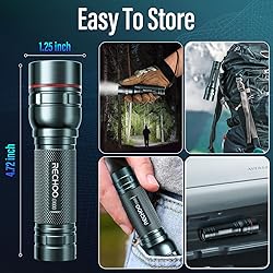 Rechargeable Flashlights High Lumens, G1000 Super