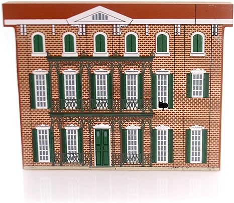 Amazon Com Cats Meow Village Ashton Villa Wood Galveston Series Retired 1963 Home Kitchen