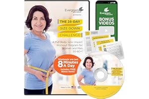 Exercise DVD for Seniors - 28 Day Size Down Challenge Low Impact DVD Exercise for Seniors Over 60 - Less Than 10 Minute Stren