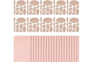 CHUARRY 30 Sheets Moleskin for Feet Sets with 110 Pcs Flannel Adhesive Pads and 20 Sheet Adhesive Tape Patches Heel Blister Protection Anti Wear Heel Pads for Feet Fabric Padding